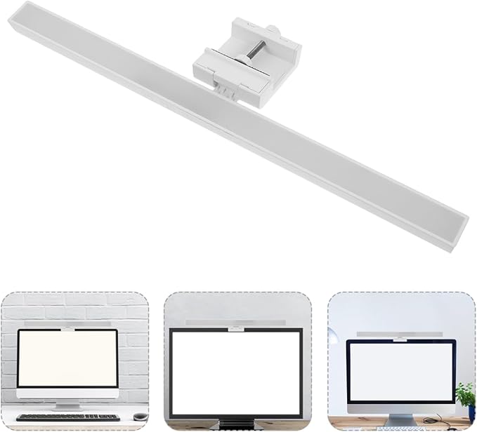 COHEALI Dimmable Eye Caring LED Monitor Light for Office and Home Use Adjustable Screen Hanging Light Bar for Reading and Gaming Modern Eye Protection Desk Lamp