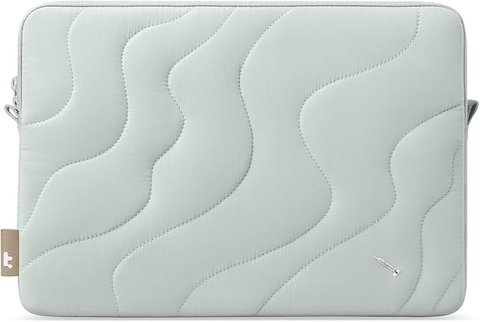 tomtoc 360 Protective Puffy Laptop Sleeve for 13-inch MacBook Air M5/A3449(2026)/M4/M3/M2 A3240 A3113, MacBook Neo A18 & MacBook Pro M2/M1, Quilted Soft Puffer Bag for 13-inch Surface Pro Copilot+PC