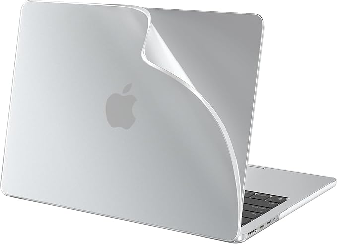 BlueSwan for MacBook Pro 14 inch Case, 2026-2021 M5 M4 M3 M2 M1, Anti-Scratch Flexible Protective Laptop Cover with Grippy Matte Texture, Slim and Easy Installation, Frosted White