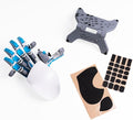 AZERON Cyborg ll Keypad – Programmable One Handed Gaming Keyboard for PC, Hall Effect Elite Joystick and 30 Programmable Keys, 3D Printed Keypad for Righties (Iceline, Cyborg ll Elite Bundle)