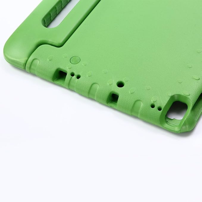 Kids Case for iPad 9th/8th/7th Generation (2021/2020/2019), iPad 10.2" Shockproof Case, Techcircle Handle Stand Lightweight EVA Foam Bumper Protective Rugged Drop Protection Child Proof Cover, Green