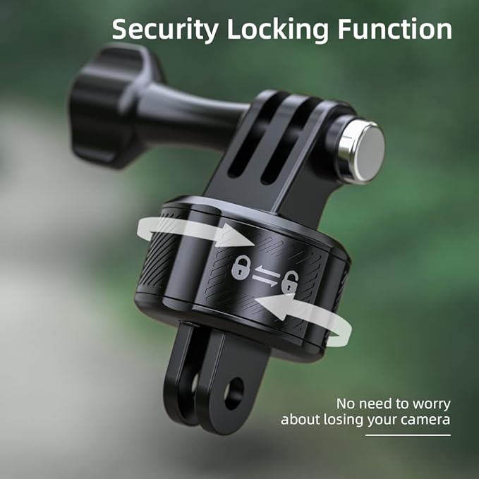 Magnetic Backpack Strap Mount Quick Clip Mount with Magnetic Adapter, Bag Belt Shoulder Strap Clip Holder Compatible with Gopro Hero 13/12/11/10, DJI Osmo Action 6/5Pro/4/3, AKASO and More
