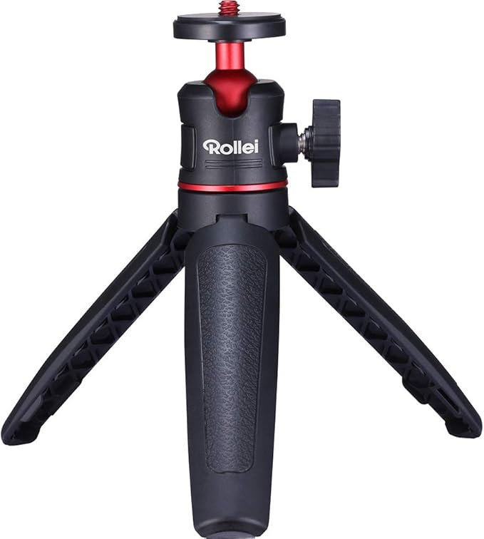 Rollei 22774 Mini Tripod Comfort Desktop Table Tripod with 360° Ball Head for DSLR, DSLM and Compact Cameras