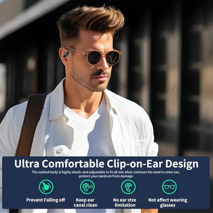Wireless Earbuds for Workout/Running, Sports Bluetooth 5.4 Headphones,IPX7 Waterproof,Fast Charging,40Hrs Playtime Ear Buds with LED(Black-S)