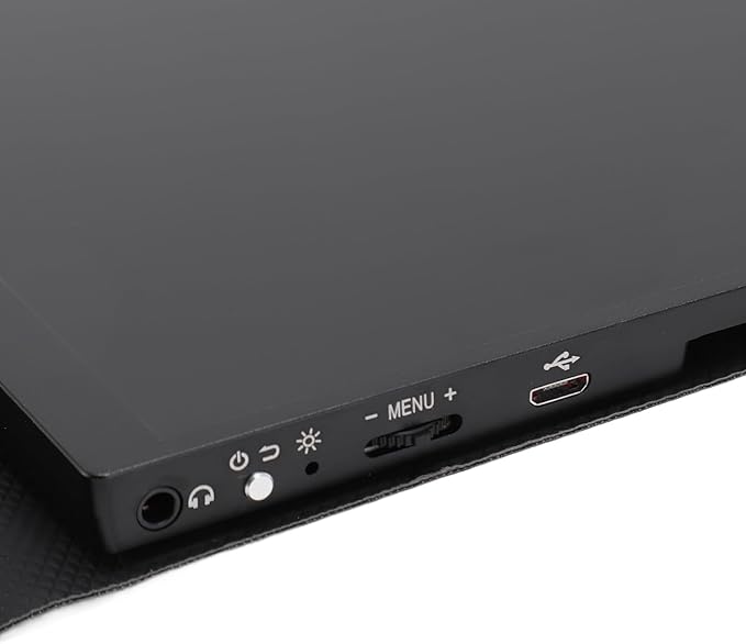 SUNGOOYUE 14.5 Inch Portable Display, 4K IPS Laptop Screen Resolution 16:10 Aspect Ratio 400 Nits Brightness 1500:1 Contrast Ratio, with Adjustable Stand and Dual USB C Ports, for Switch