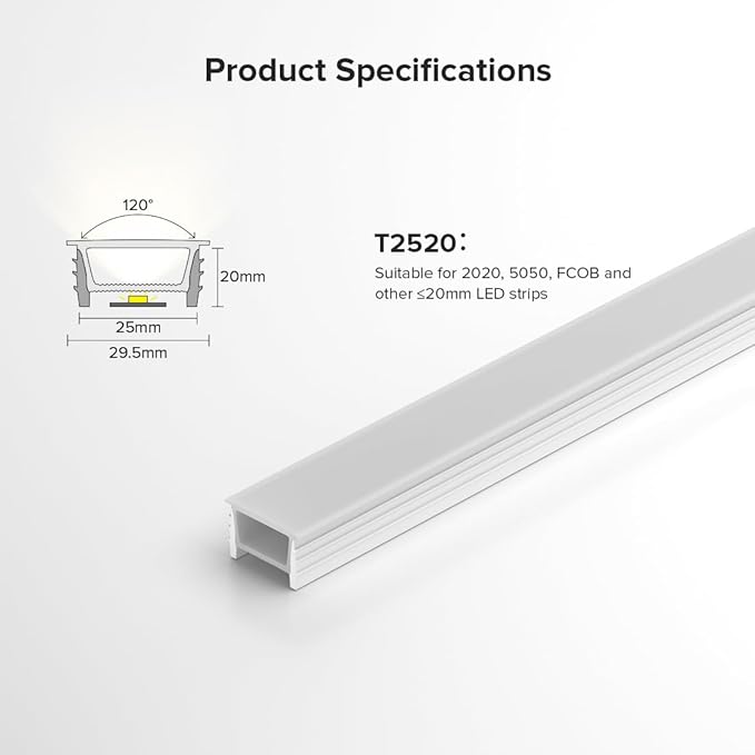 BTF-LIGHTING Silicone LED Channel System 9.8Ft Flexible Milky White Cover DIY Spotless Tube for ≤20mm Width LED Strip,Neon Rope Light Channel Diffuser, for Kitchen Cabinet, Room, Patio(No LED Strip)