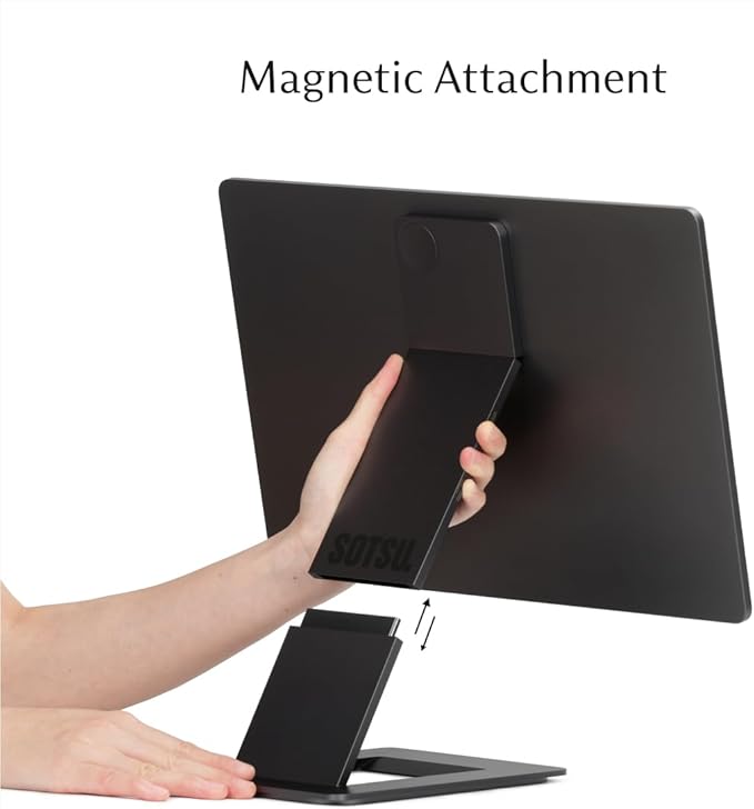SOTSU FlipAction Elite 16" Portable Monitor | 4K | Super Compact | Pivot Rotate | 3840x2400 DCI P3 | 60Hz | 450 Nits | Full Metal CNC | Perfect Match for Mac and Windows (Space Black)