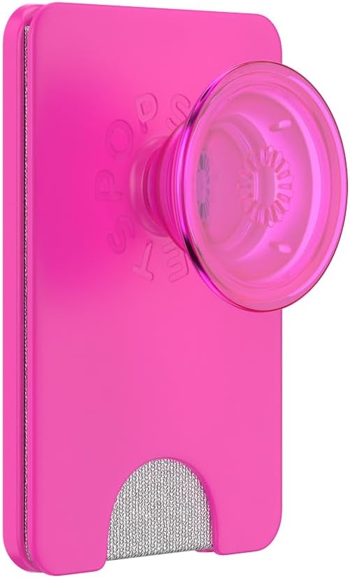 PopSockets Phone Wallet for MagSafe, Phone Card Holder with Grip, Pink - Magenta