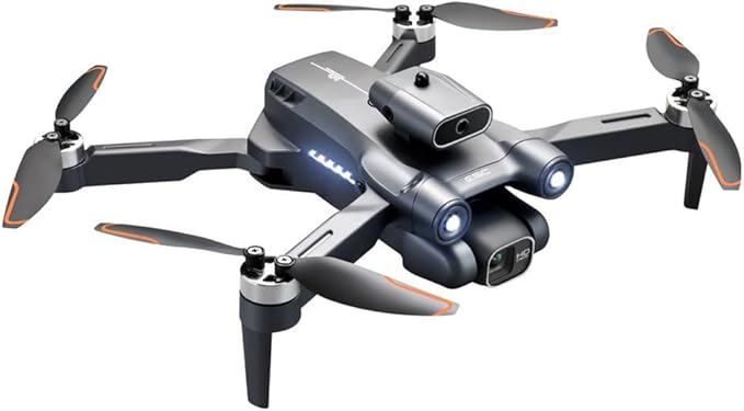 Sonilco S1S Mini Drone with Dual Lens Camera, Brushless Motor, 4-Sided Obstacle Avoidance, LED Light Bar, Altitude Hold, One-Key Return, Wi-Fi FPV, 18min Flight Time, 2 Batteries – Foldable Design (Ages 14+)
