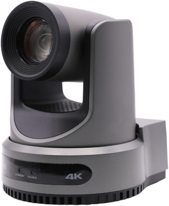PTZOptics Move 4K 30x Auto-Tracking PTZ Camera with Built-in Tally Light, 3D Noise Reduction, and Advanced White Balance Modes (Gray)