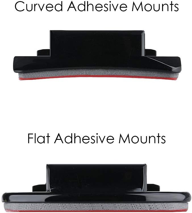 Helmet Adhesive Sticky Mounts Curved Attachment Flat 3M Mount Compatible with GoPro Hero 13 12 11 10 Max 9 8 7 6 5 4 Session DJI Osmo Action Cameras (6 Packs)