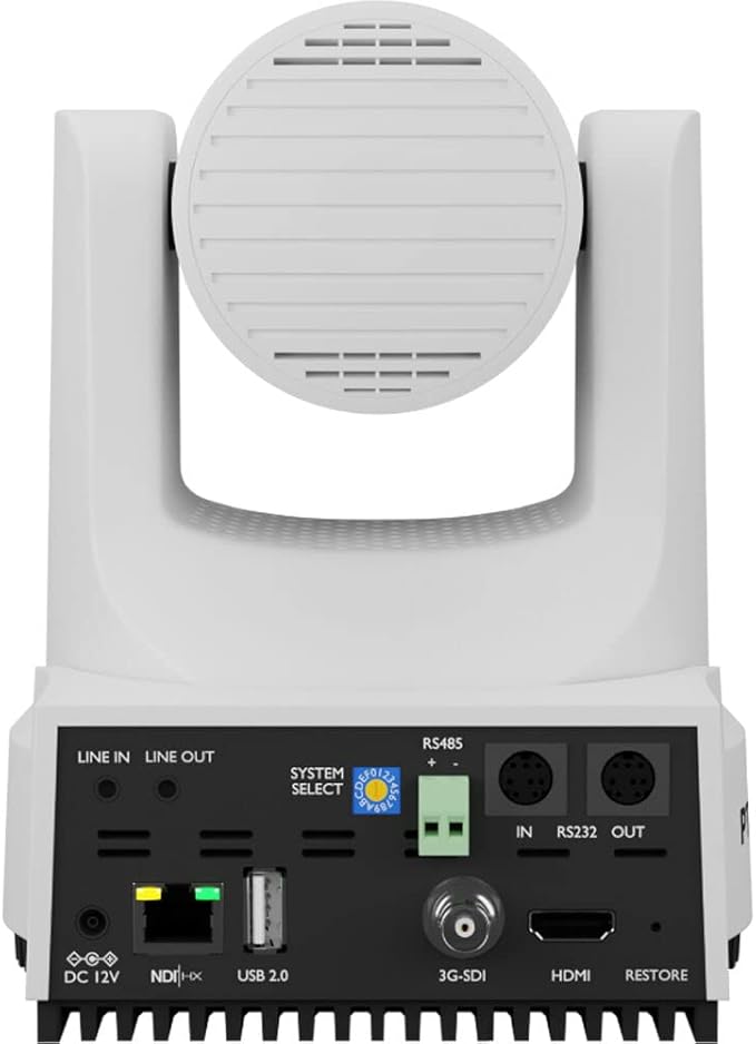 PTZOptics Move 4K SDI/HDMI/USB/IP PTZ Camera with 12x Optical Zoom (White) (PT12X-4K-WH-G3)