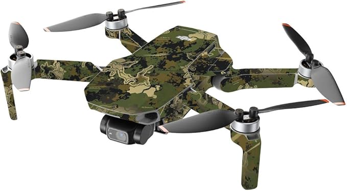 MightySkins Compatible with DJI Mini 2 Portable Drone - Viper Woodland | Protective, Durable, and Unique Vinyl Decal wrap Cover | Easy to Apply, Remove, and Change Styles | Made in The USA
