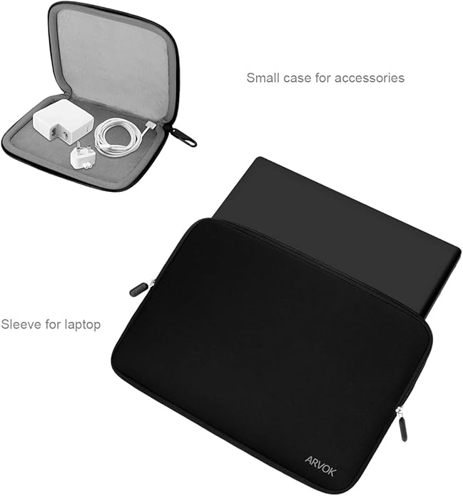 ARVOK Laptop Sleeve Water Resistant Computer Case Carrying Bag/Pouch Cover for MacBook/HP/Dell/Lenovo/Asus/Acer/Samsung