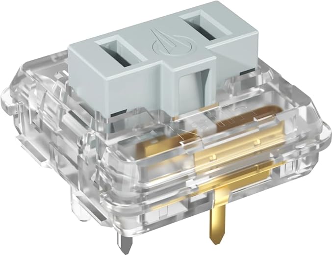 Kailh Silver Low Profile Switches 5 Pin Thiner Key switches- DIY Switches for Mechanical Gaming Keyboard Linear Hand Feeling (Silvers 10pcs)