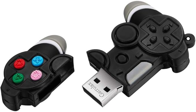 USB Flash Drive, 8GB / 16GB / 32GB USB2.0 Cute Shape USB Memory Stick Date Storage Pendrive Thumb Drives (64GB, Gamepad)