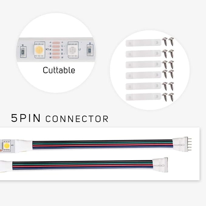 BTF-LIGHTING 5050 RGBW RGB+Warm White(2700K-3000K) 150RGB+150White LED Tape Light 5m 16.4ft 60LED/m Multi-Colored IP67 12mm Width FPCB DC12V for Bedroom Home Decoration(No Adapter or Controller)