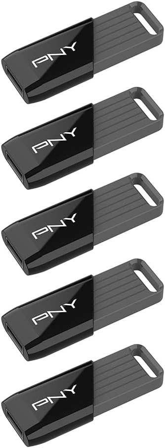 PNY 32GB Attaché X USB 3.2 Gen 1 Flash Drive, Advanced Performance Up to 130MB/s Read, Everyday Data Store & Transfer, Reliable Portable Storage, Durable, Type-A, Computers, Laptops, Desktops, 5-Pack