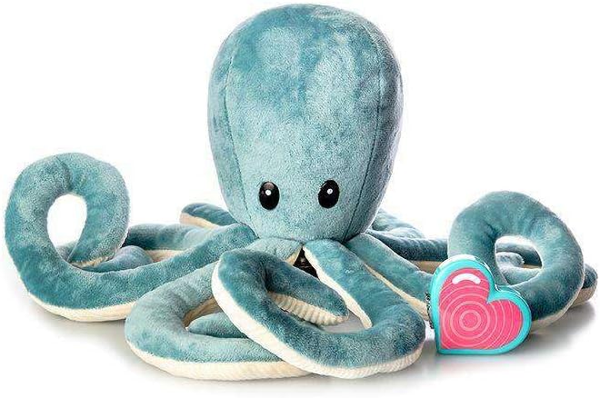My Baby’s Heartbeat Bear, 20 Second Re-Recordable Digital Voice Recorder Plush Keepsake for Baby’s Heartbeat Memory, Pregnancy Keepsake (Not a Medical Device), Octopus