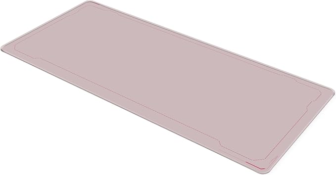 Pixio Mouse Pads - 36 x 16 inch XXL Pink Border Multifunctional Large Desk Mats for Gaming, Office, Desktop Anti-Slip Waterproof Washable Computer Mouse Mat