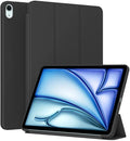 Case for iPad Air 11-inch M3 M2 2025 2024/10.9 Air 5th 4th Generation 2022 2020, Slim Lightweight Durable Protective Cover with Trifold Stand, Supports Auto Wake/Sleep, Black