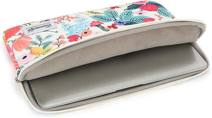 canvaslife Garden Rose Waterproof Pattern Laptop Sleeve 15 Inch 15 Case and 15.6 Laptop Bag