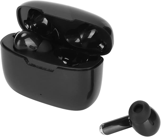 Sanpyl Y113 Bluetooth 5.3 Wireless Earbuds, 3H Playtime IPX5 Sweatproof Headphones, Comfort Fit Secure Ear Grip for Gym Running Travel, Includes 114-Language Translation Support, Black