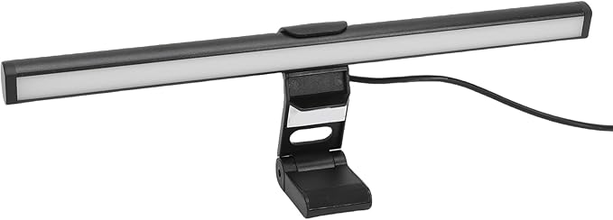 PUSOKEI Monitor Light Bar with 3 Color Temperatures Eye Care Screen Lamp with Memory Dimming, Asymmetric Lighting Design USB Powered Desk Lamp for Computer Monitor Home Office