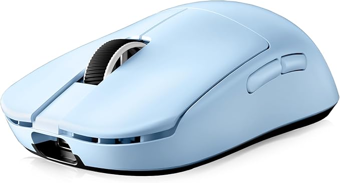 MCHOSE L7 Pro Wireless Gaming Mouse Super Light 39g, Gaming Mouse Esport with 26K DPI, Optical Switch, Programmable Buttons, Dual 8K Polling and PAW3395 Sensor, Tri-Mode Connection, PC/Mac - Blue