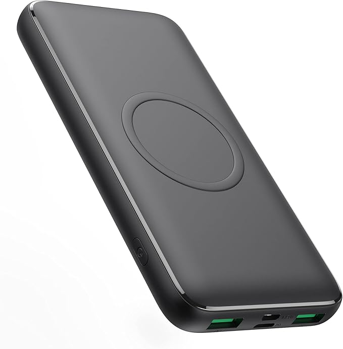 Wireless Portable Charger Power Bank, 13800mAh 15W Fast Wireless Charging 25W PD QC 4.0 USB-C Power Bank, 5 Output & Dual Input External Battery Pack Compatible with iPhone 16/15/14/13/12,Android etc