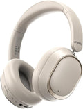 FiiO EH13 Wireless Bluetooth Noise Cancelling Over-Ear Headphones, 42dB Hybrid ANC, 45H Playtime, Foldable for Travel, Work & Commuting (Off-White)