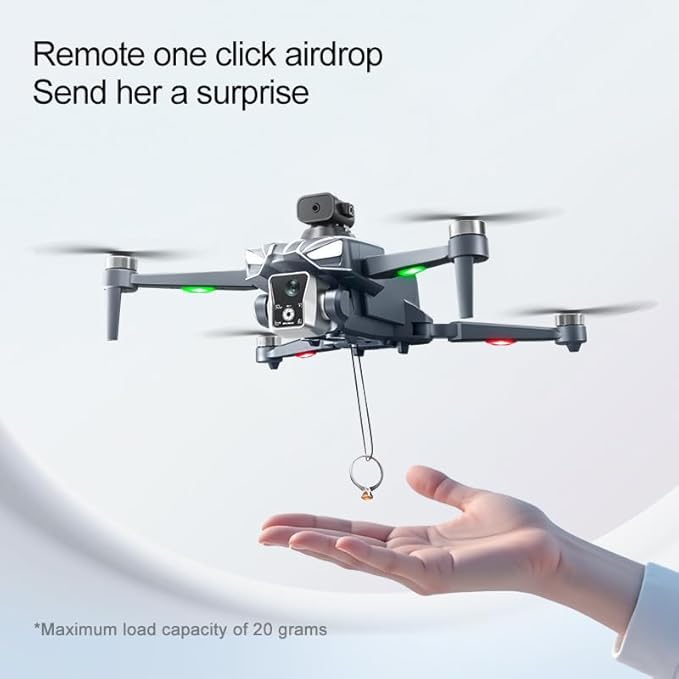 K18MAX GPS Drones with Camera for Adults 4K , 4.5" LCD remote controller, 360° obstacle avoidance, GPS-guided return-to-home, 5G Wi-Fi transmission, brushless motors, one-touch takeoff, 40 minutes of flight time— Ideal Gift & Toy for Beginners.