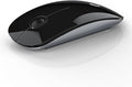 RAPIQUE Bluetooth Wireless Mouse - (BT5.1+USB) Slim Dual Mode Computer Mice with Quiet Click, Low Power, and 1600 DPI, Portable Mouse for MacBook, Laptop, iPad Pro/Air, Surface Pro (Black)