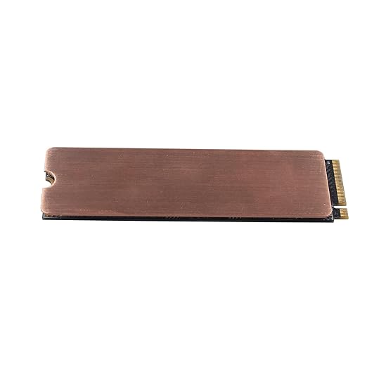 ZDE 2PCS M.2 Heatsink Copper M2 PCIe NVMe Laptop Copper Heatsinks with 4PCS 70x20x0.5/1mm Silicone Thermal Pads for Raspberry Pi NGFF PCIE SATA M.2 2280 SSD Portable Enclosure Desktop PC Laptop
