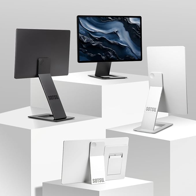 SOTSU FlipAction Elite 16" Portable Monitor | 4K | Super Compact | Pivot Rotate | 3840x2400 DCI P3 | 60Hz | 450 Nits | Full Metal CNC | Perfect Match for Mac and Windows (Space Black)