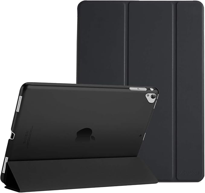 ProCase Smart Case for iPad Pro 12.9 Inch 1st and 2nd Generation (2015 and 2017 Model), Stand Cover Support Auto Sleep/Wake -Black