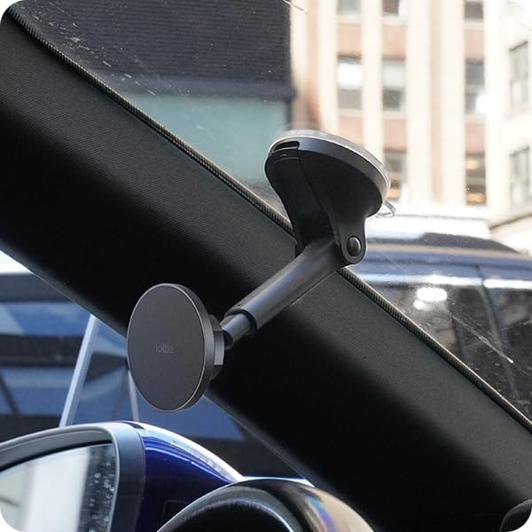 iOttie iTap 3 Magnetic Dash & Windshield Car Mount, Phone Holder with Suction Cup, Includes Magnetic Ring Adapter, Compatible with iPhone 12-17, Samsung Galaxy, Google Pixel, and MagSafe Phones
