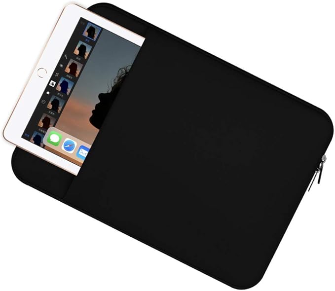 Neoprene 12.5 inch Laptop Tablet Sleeve Case Bag Protective Cover for Apple iPad Pro 12.9" MacBook 12" Surface Pro 6, HP Chromebook x2 HP Stream 11.6, Google Pixel Slate Pixelbook, Vaio SX12 (Black)
