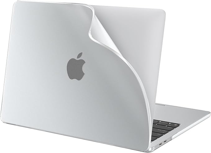 BlueSwan for MacBook Pro 13 inch Case, 2026 2022-2016 M2 M1 Clip, Anti-Scratch Flexible Protective Laptop Cover with Grippy Matte Texture, Slim and Easy Installation, Frosted White