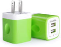 USB Wall Charger, [2-Pack] 2.1A AILKIN 2-Port USB Phone Charger Block Plug Power Adapter Charging Base for iPhone 17 Air 16 15 14 Plus/Mini/Pro 13 12 Max SE 11 Plus Google Pixel 7 7a 6 pro 6a 5 Box