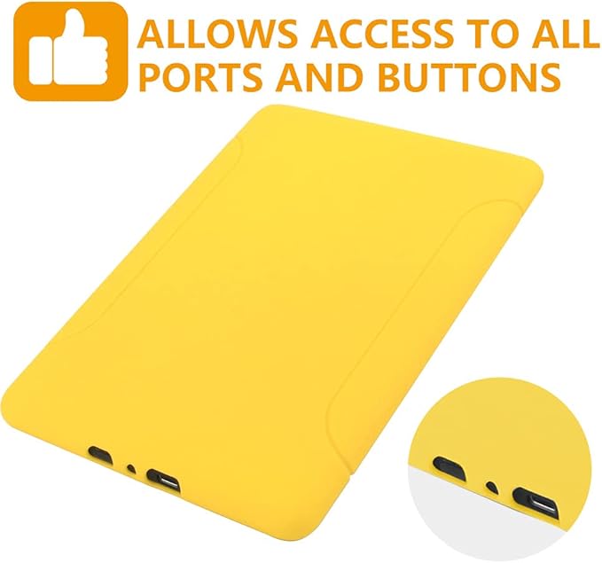 Youngme Case for All-New Kindle (11th Generation, 2024/2022 Release) - Slim Fit TPU Gel Protective Cover Case for All-New Kindle E-Reader 6" (Yellow)