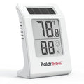 BaldrTherm 2.2'' Digital Thermometer and Hygrometer Meter, Solar-Powered Indoor Temperature Sensor Humidity Monitor, Humidity Gauge for Baby Rooms, Bedrooms, Home, Office, and Wine Cellars, 1Pack