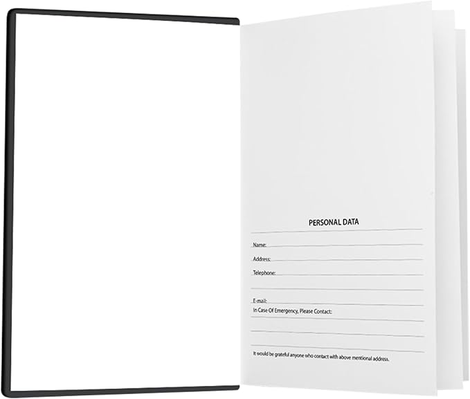 Yuan Smart Notebook, Smart Notebook with Hard Cover for Smart Pen Writing Set, Lined Pages and Elastic Closure, 5.2" X 8.27", 94sheet(187pages), Black