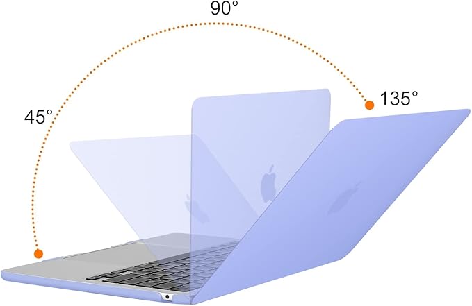 MOSISO Compatible with MacBook Air 13 inch Case M5 2026 M4 2025 M3 M2 2024-2022 A3449 A3240 A3113 A2681, Scratches-Resistant Protective Hard Shell for MacBook Air 13.6 inch Case, Slate Blue
