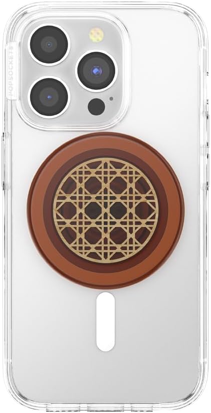 PopSockets Phone Grip for MagSafe, Magnetic Holder, Phone Stand, Brown - Raising Cane