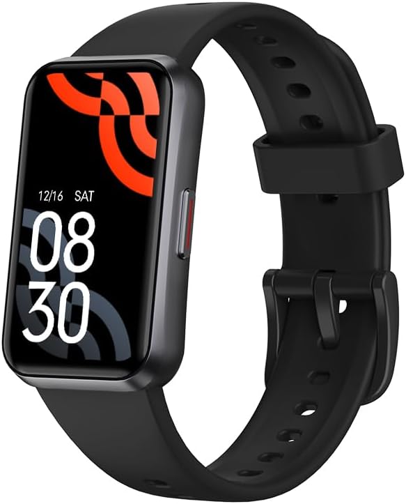 Fitness Smart Trackers with 24/7 Health Monitoring Calorie Steps Counter Pedometer Activity Tracker/Smart Notifications for Men Women(DarkBlack)