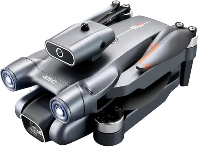 Sonilco S1S Mini Drone with Dual Lens Camera, Brushless Motor, 4-Sided Obstacle Avoidance, LED Light Bar, Altitude Hold, One-Key Return, Wi-Fi FPV, 18min Flight Time, 2 Batteries – Foldable Design (Ages 14+)