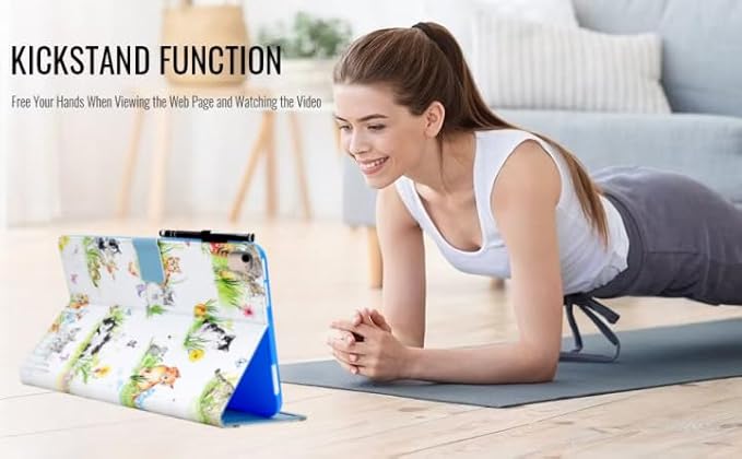 for iPad 9.7 inch Case iPad 6th/5th Generation Case 2018 2017, PU Leather Folio Stand Cute Protective Cover for iPad 9.7 inch/Pro 9.7/Air 2/Air 1, Auto Sleep/Wake, Kitten