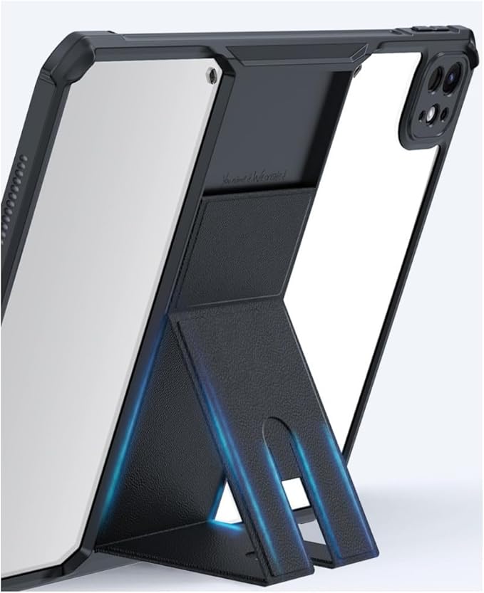 Clear Case for iPad Mini 7 A17 Pro with Stand, iPad Mini 7/6 Transparent Case Kickstand Slim Light Drop Safe