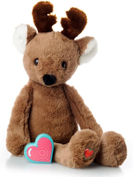 My Baby’s Heartbeat Bear, 20 Second Re-Recordable Digital Voice Recorder Plush Keepsake for Baby’s Heartbeat Memory, Pregnancy Keepsake (Not a Medical Device), Vintage Buck